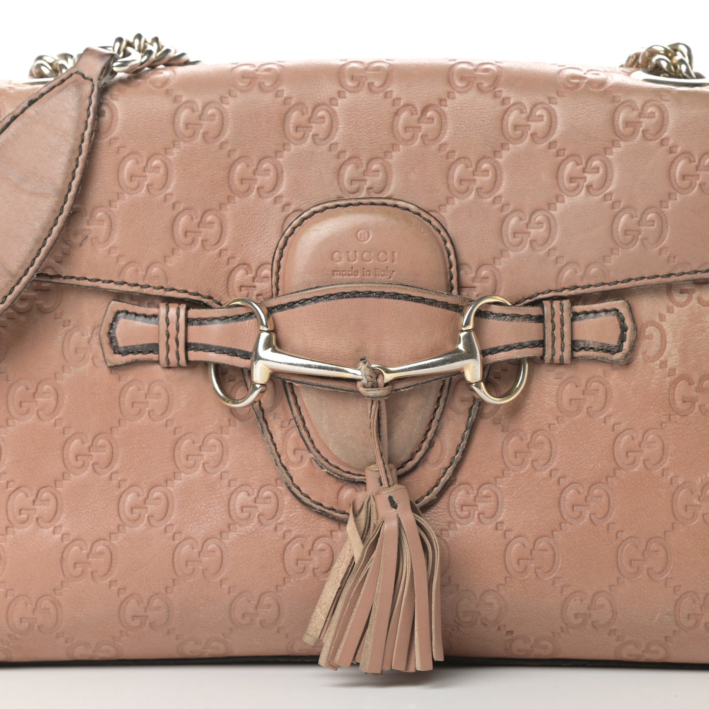 Guccissima Medium Emily Chain Shoulder Bag Camelia