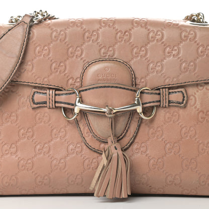 Gucci Guccissima Medium Emily Chain Shoulder Bag Camelia 8 of 26