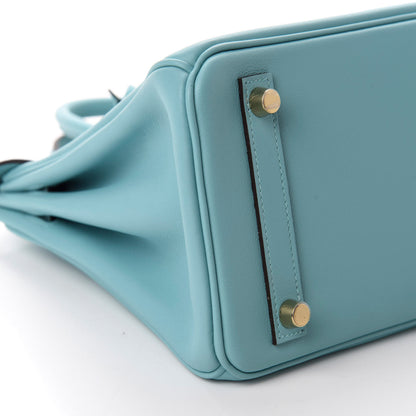 Hermes Swift Birkin 25 Bleu Atoll 6 of 14