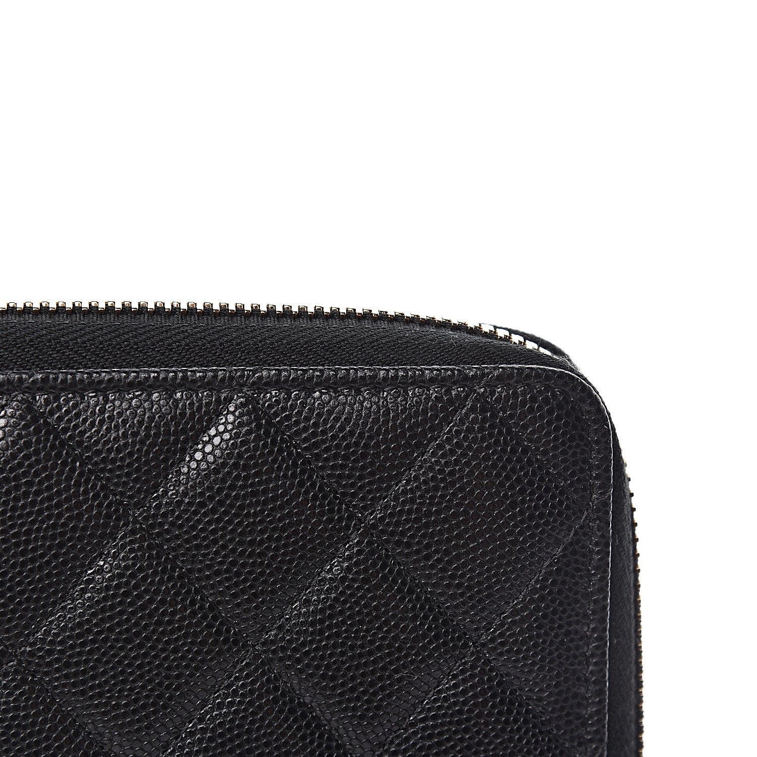 Chanel Caviar Quilted Zip Around Notebook Agenda Cover Black 10 of 11