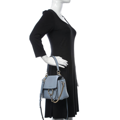Chloe Calfskin Mini Faye Day Shoulder Bag Washed Blue 3 of 10
