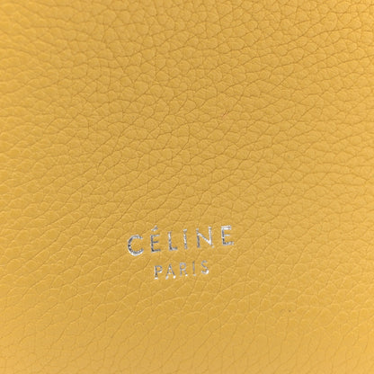 Celine Soft Grained Calfskin Small Sangle Bucket Bag Ocre 6 of 11