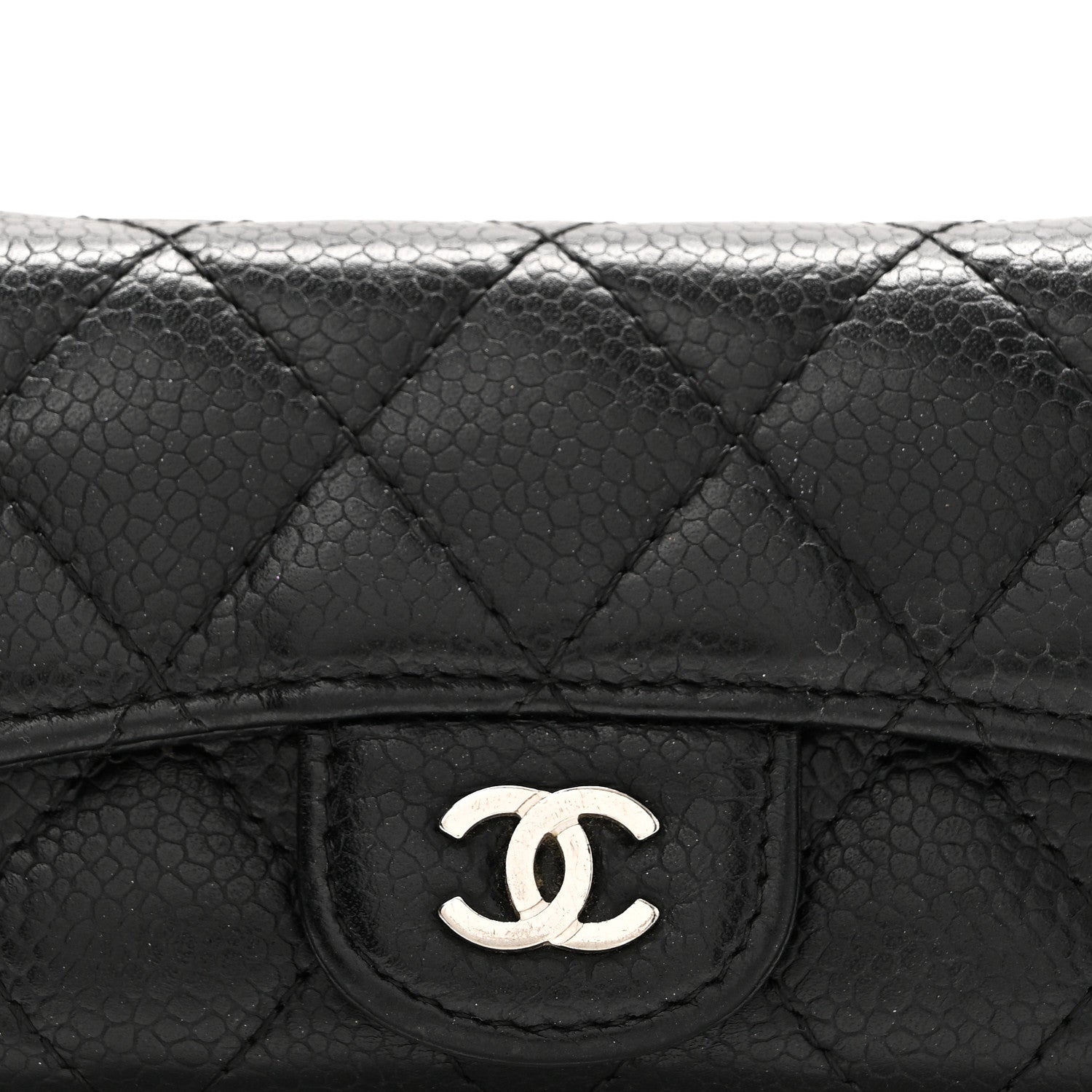 Chanel Caviar Quilted Flap Card Holder Black 8 of 8