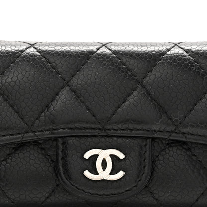 Chanel Caviar Quilted Flap Card Holder Black 8 of 8