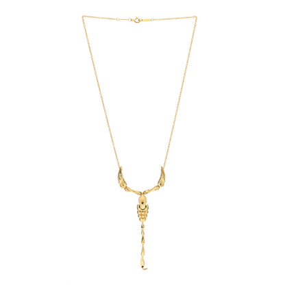 Tiffany 18K Yellow Gold Elsa Peretti Scorpion Pendant Necklace 3 of 5