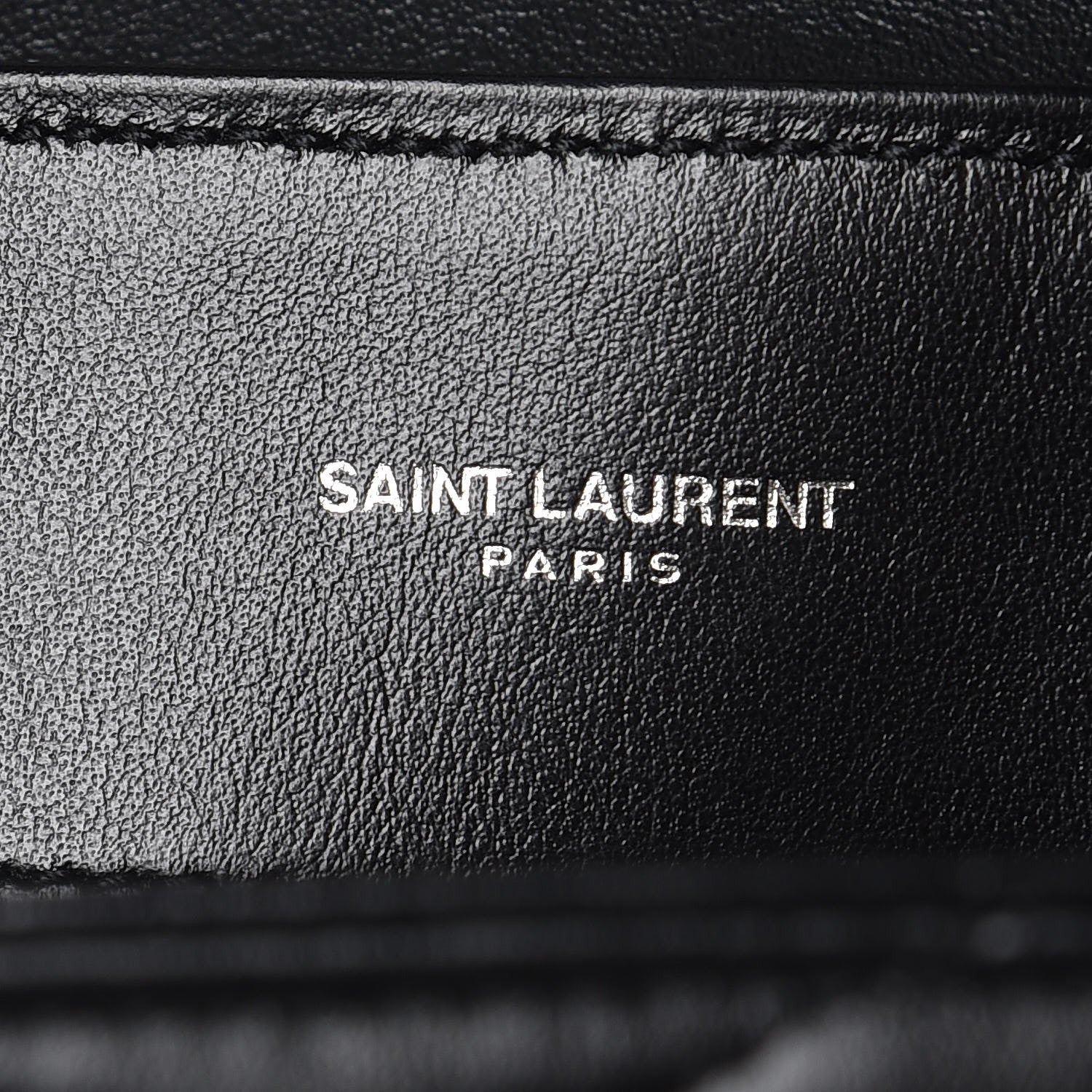 Saint Laurent Calfskin Y Quilted Monogram Medium Loulou Chain Satchel Black 9 of 12