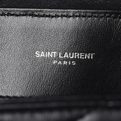 Saint Laurent Calfskin Y Quilted Monogram Medium Loulou Chain Satchel Black 9 of 12