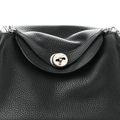Hermes Taurillon Clemence Lindy 26 Black 8 of 10