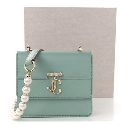 Jimmy Choo Satin Pearl Varenne Shoulder Bag Green 11 of 11