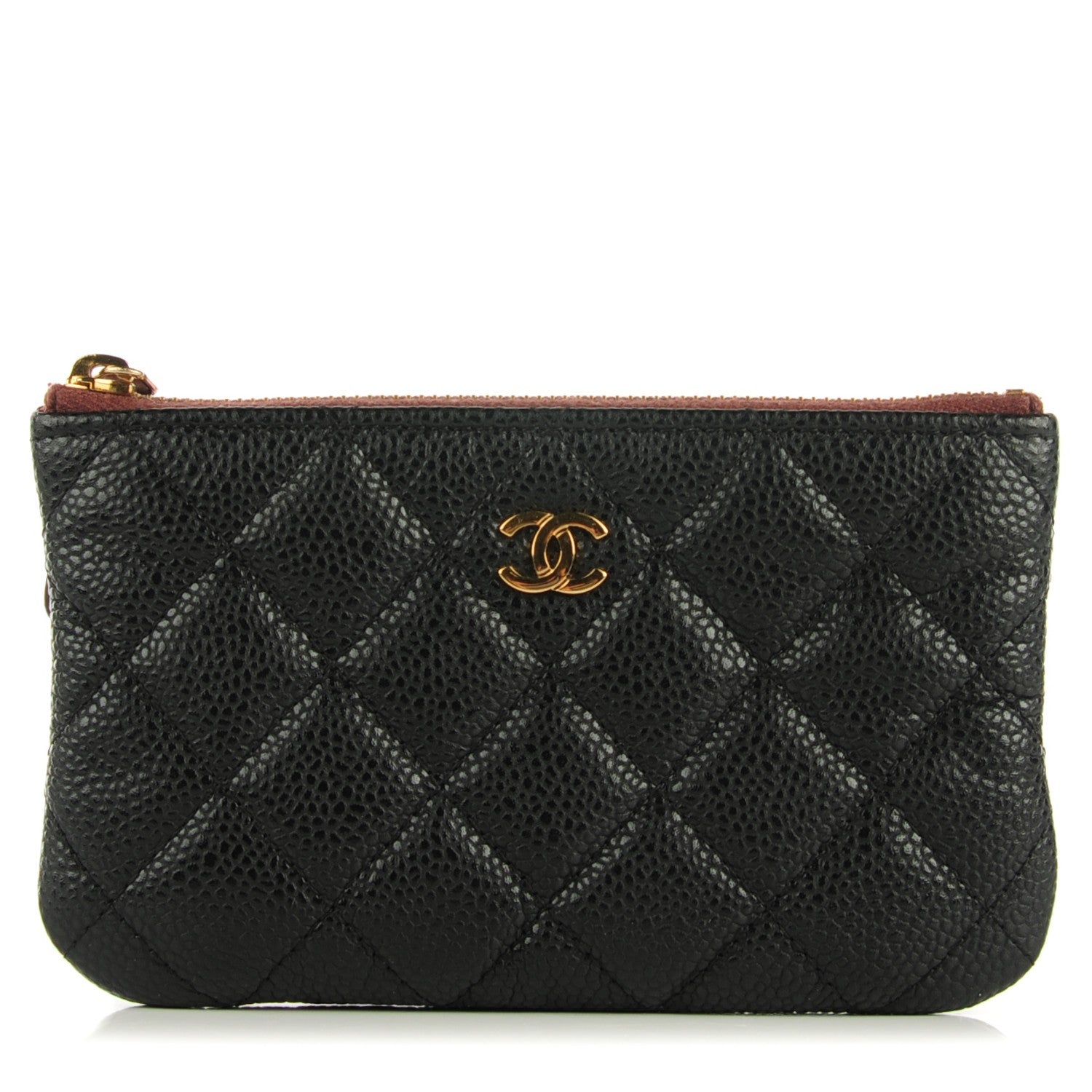 Chanel Caviar Quilted Coin Purse Case Black 1 of 7
