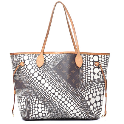 Louis Vuitton Monogram Kusama Waves Neverfull MM White 1 of 8
