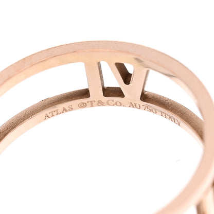 Tiffany 18K Rose Gold Atlas Open Ring 58 8.25 4 of 4
