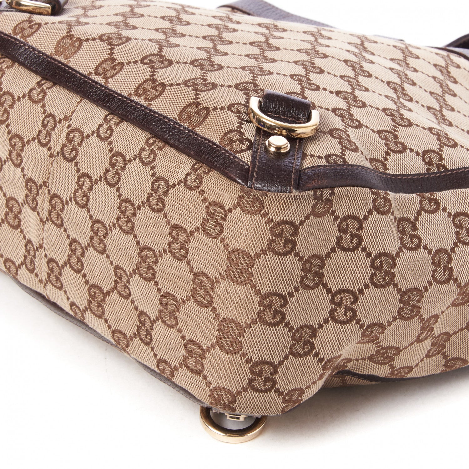 Gucci Monogram Small Abbey Tote Dark Brown 5 of 8