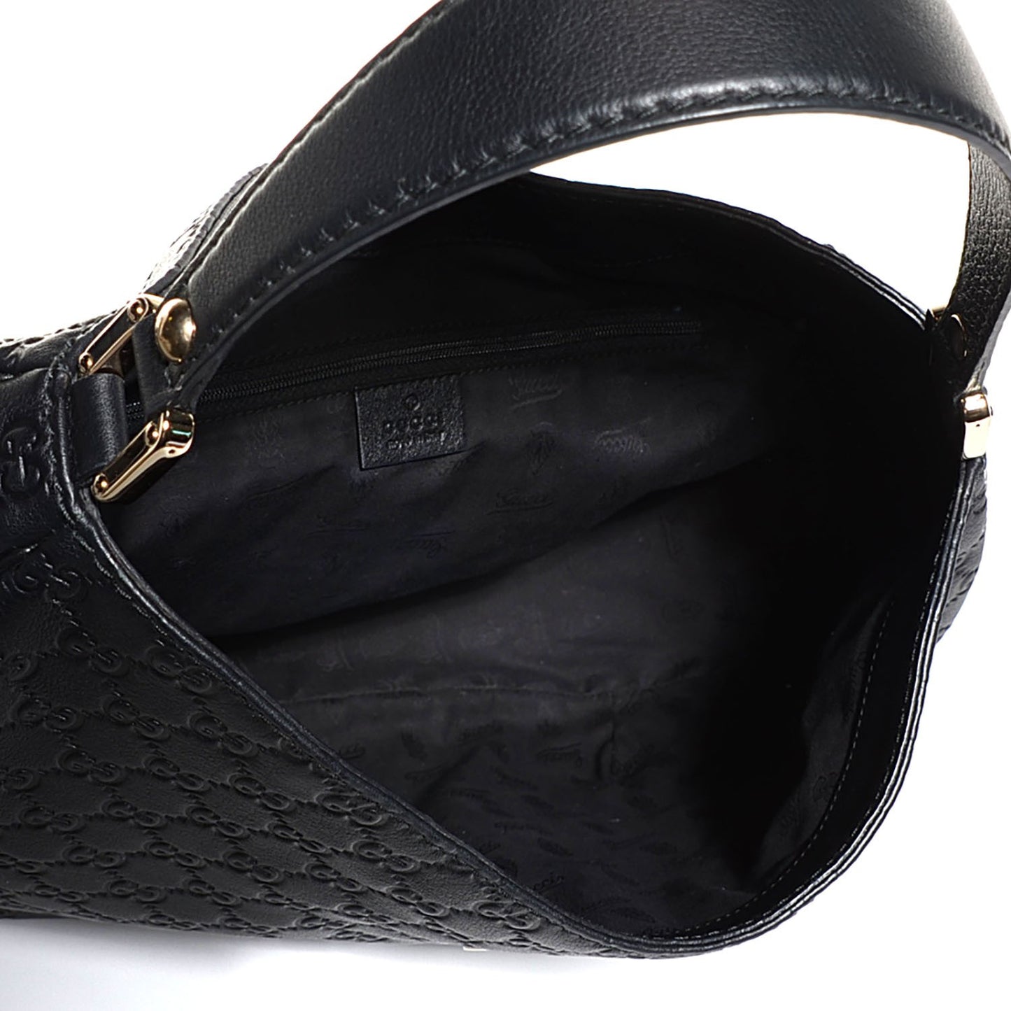 Guccissima New Ladies Web Large Hobo Black