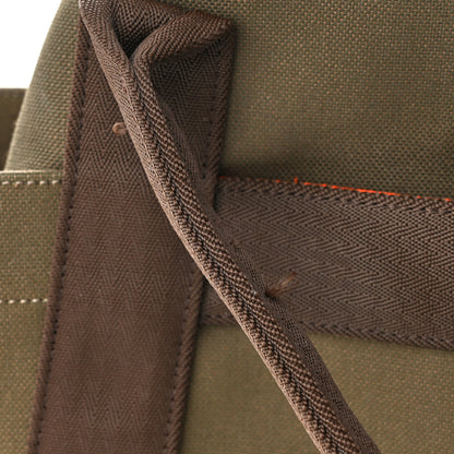 Hermes Toile Sac De Pansage Groom Kaki Feu 14 of 14