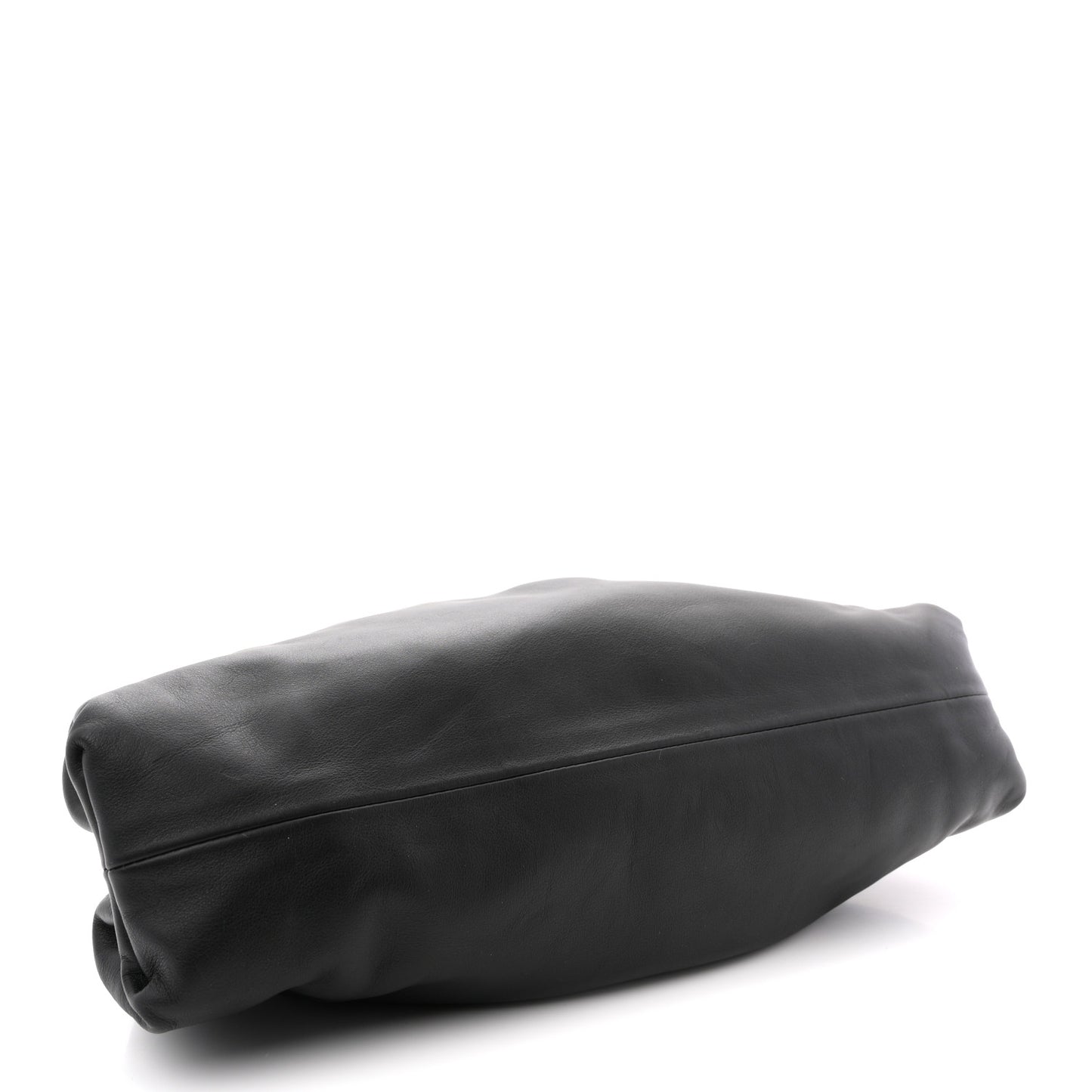 Smooth Butter Calf The Pouch Oversized Clutch Black