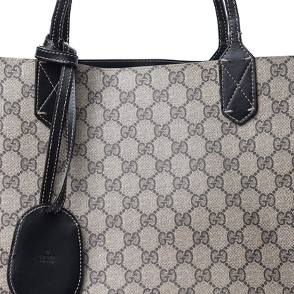 Gucci Calfskin GG Supreme Monogram Medium Reversible Tote Black 9 of 18