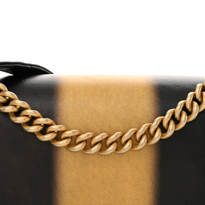 Chanel Metallic Glazed Calfskin Medium Boy Flap Black Gold 8 of 13