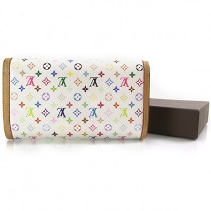 Louis Vuitton Monogram Multicolor Porte Tresor International Wallet White 2 of 9