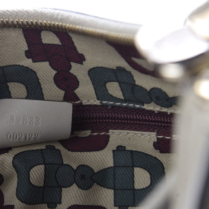 Gucci Guccissima Large D Gold Ring Hobo Off White 9 of 9