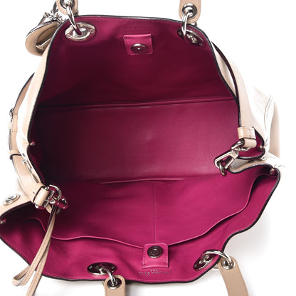 Christian Dior Smooth Calfskin Large Diorissimo Tote Beige Fuchsia 7 of 13