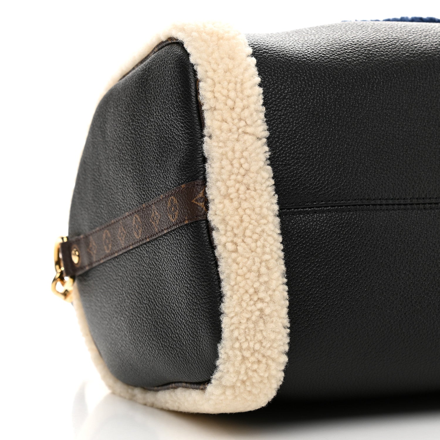 Louis Vuitton Calfskin Monogram Teddy Speedy Bandouliere 30 Black 8 of 9
