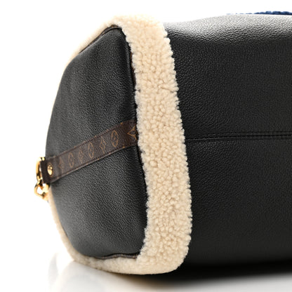 Louis Vuitton Calfskin Monogram Teddy Speedy Bandouliere 30 Black 8 of 9