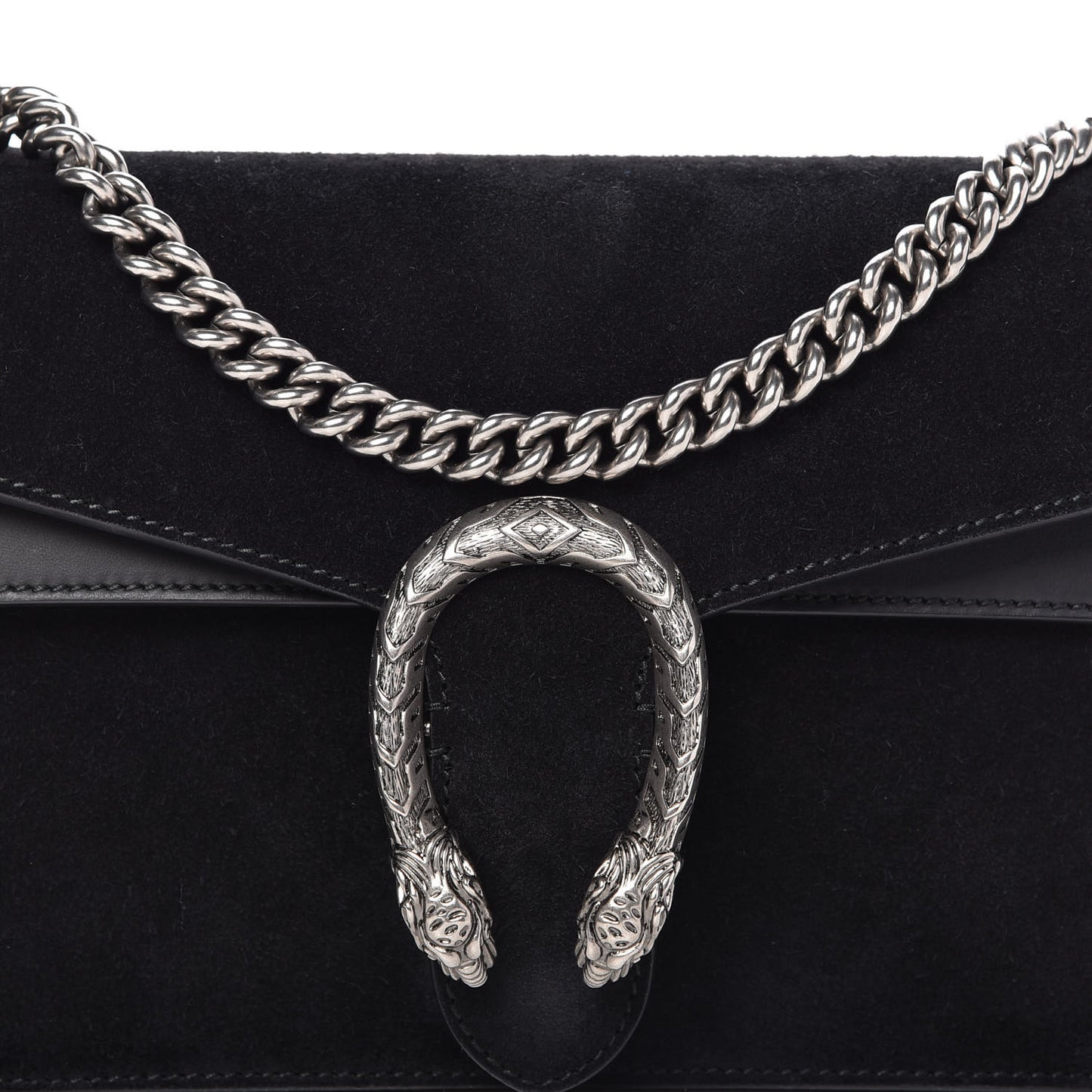 Suede Small Dionysus Shoulder Bag Black