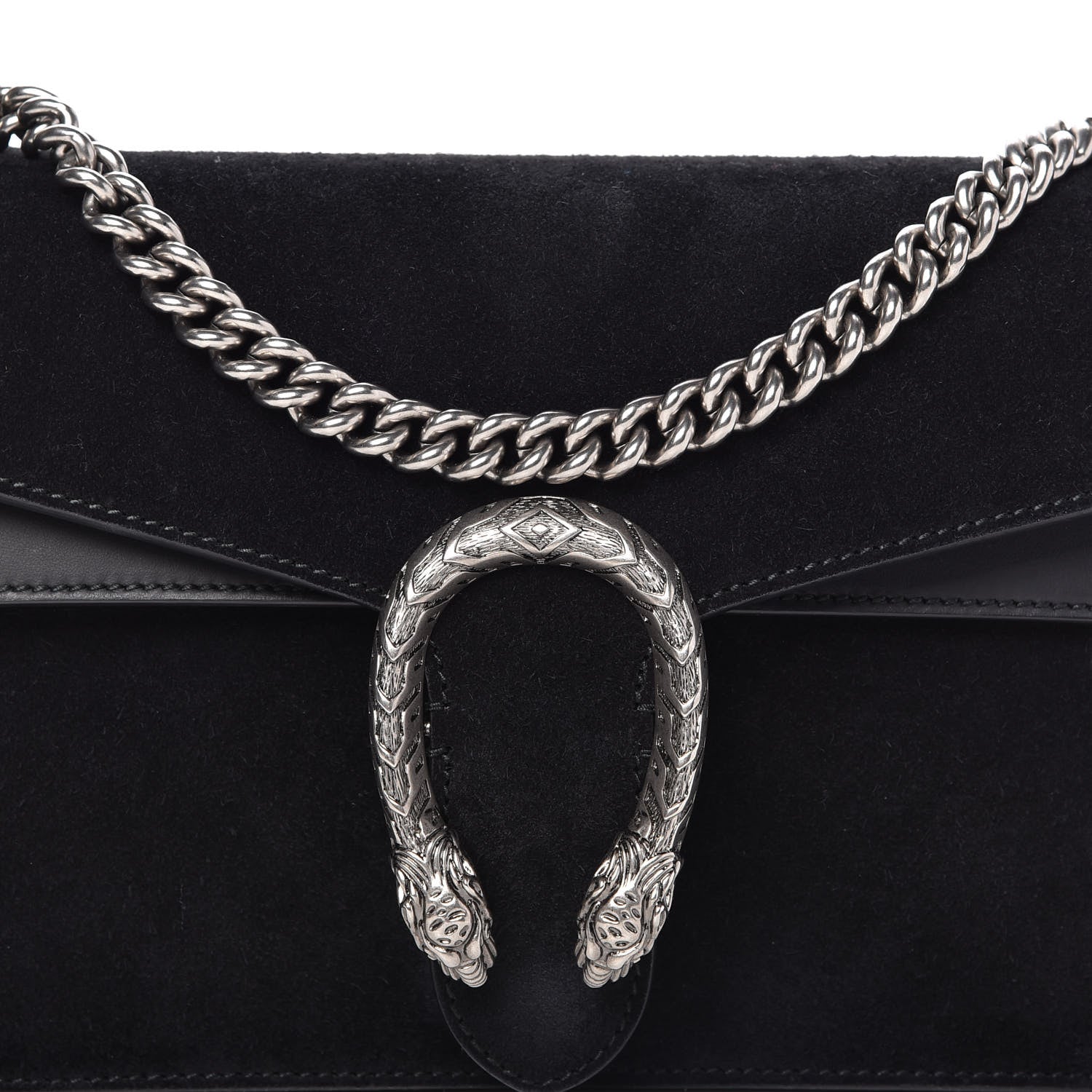 Gucci Suede Small Dionysus Shoulder Bag Black 11 of 11