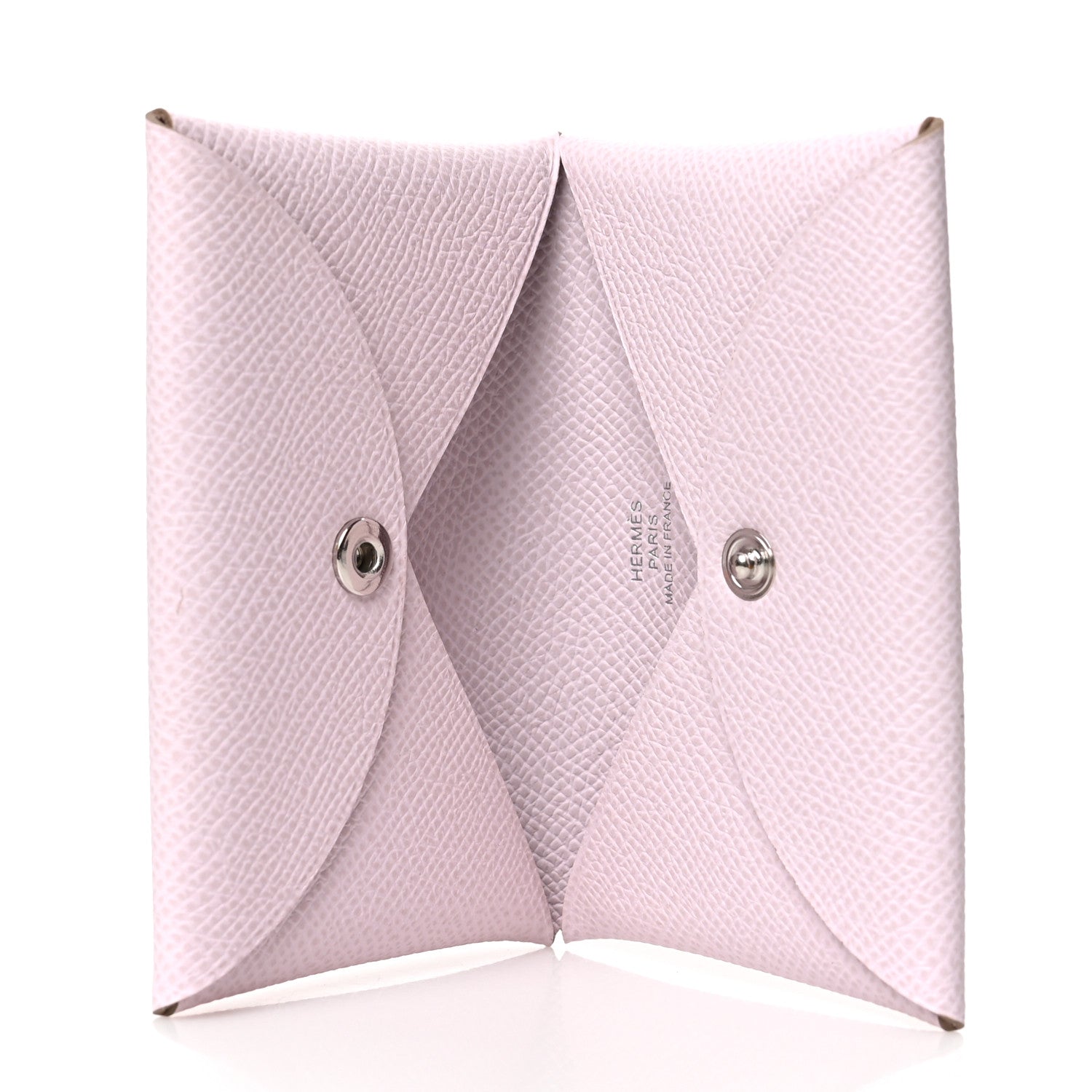 Hermes Epsom Calvi Card Case Mauve Pale 5 of 8