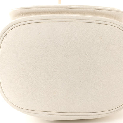 Prada Glace Calfskin Logo Mini Bucket Crossbody Bag White 11 of 13