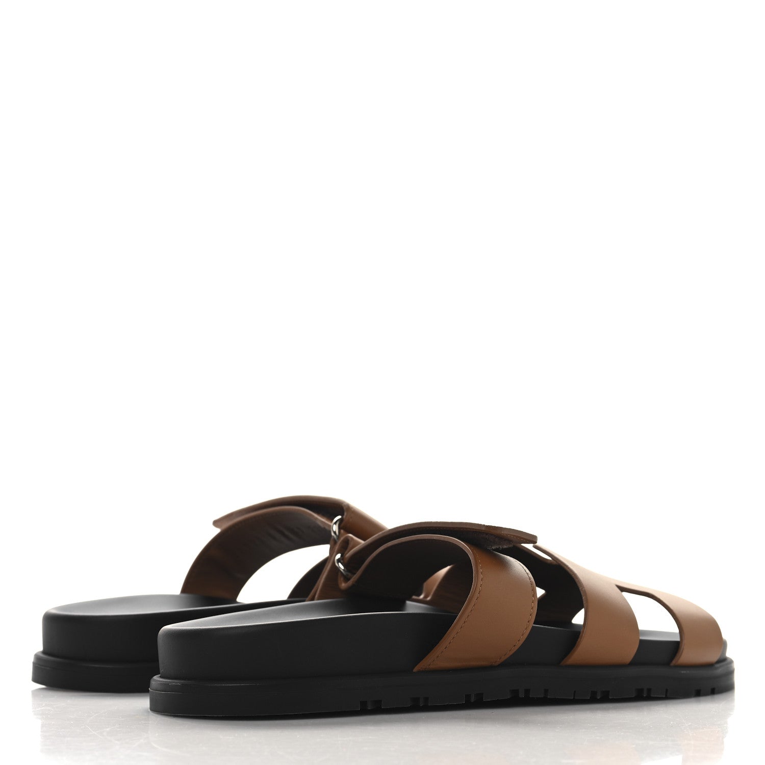 Hermes Calfskin Womens Chypre Sandals 39 Naturel 5 of 10