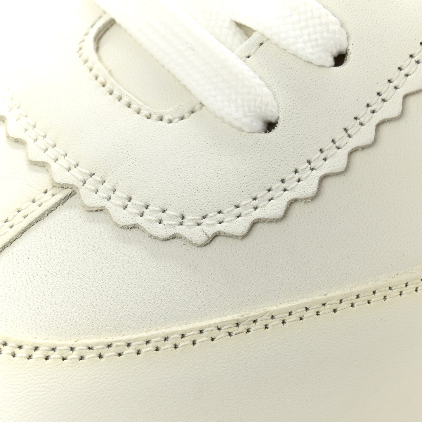 Calfskin Neoprene Womens Loubishark Sneakers 39 White