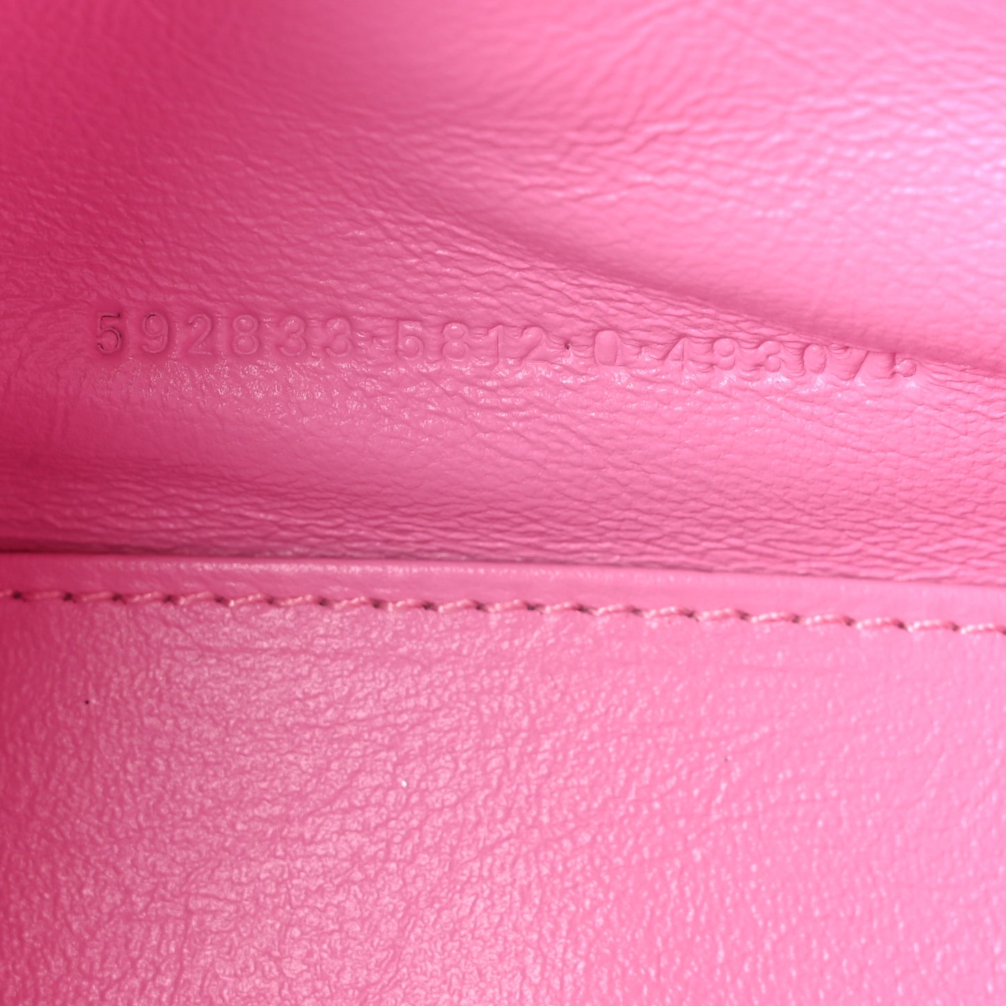 Washed Denim BB Monogram Hourglass Top Handle Bag XS Pink