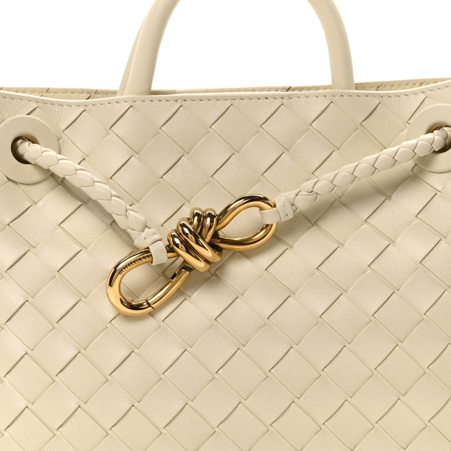 Bottega Veneta Nappa Intrecciato Small Andiamo Shoulder Bag Sea Salt 7 of 10