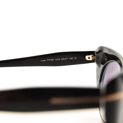 Tom Ford Lola Cat Eye Sunglasses TF387 Black 6 of 9