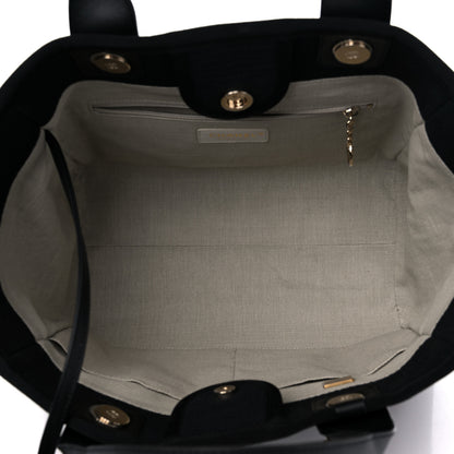 Chanel Mixed Fibers Small Deauville Tote Black 6 of 11