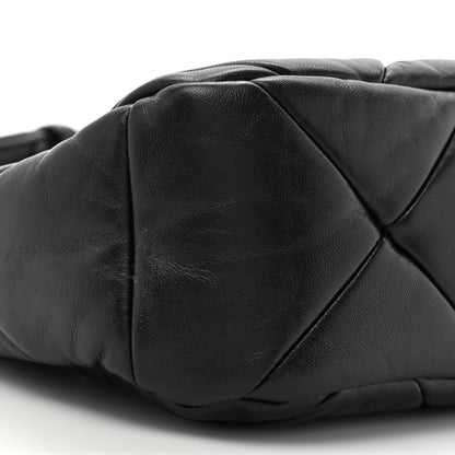 Prada Nappa Triangle Quilted Patchwork System Bag Black 9 of 10