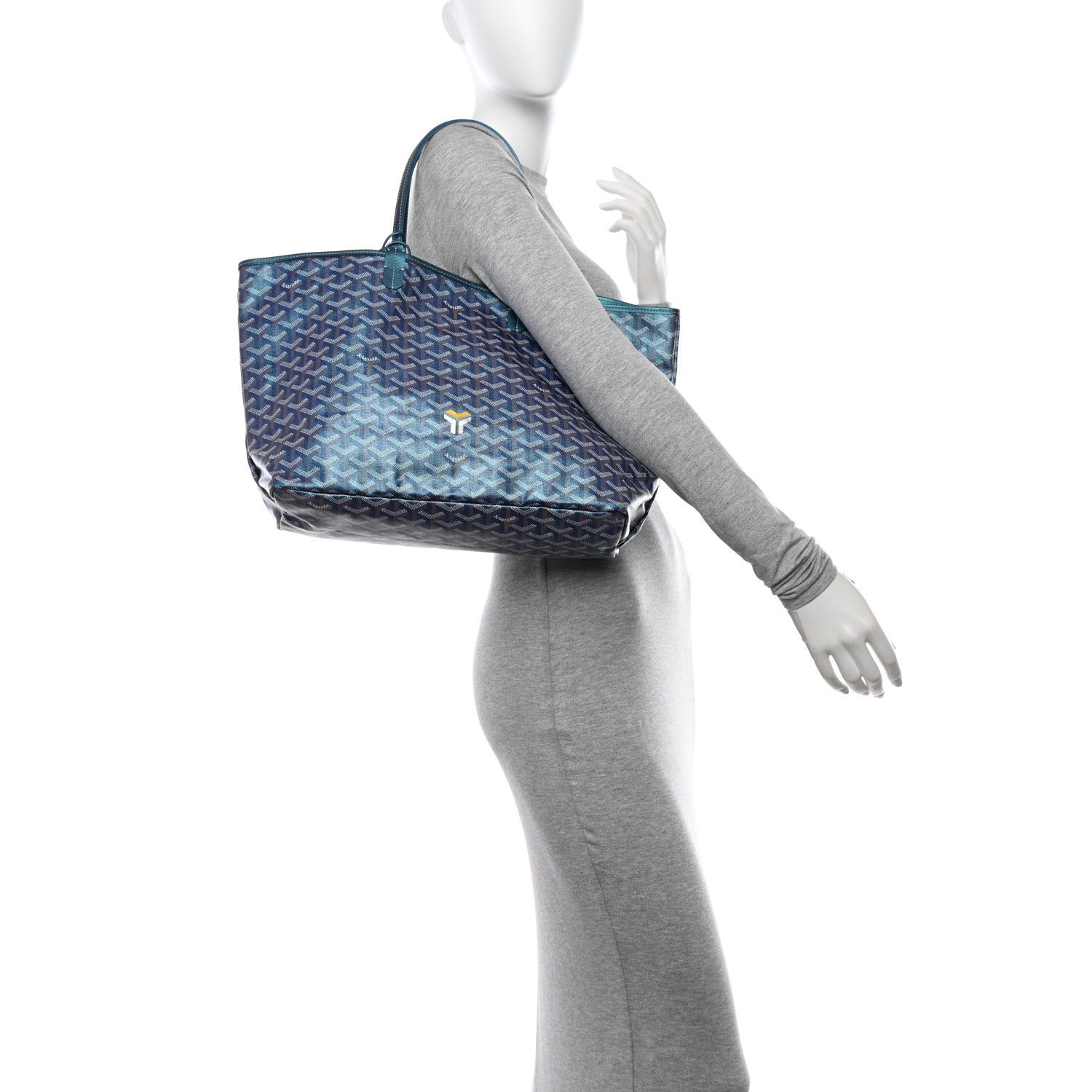 Goyard Iridescent Goyardine Saint Louis PM Pearly Blue 2 of 11