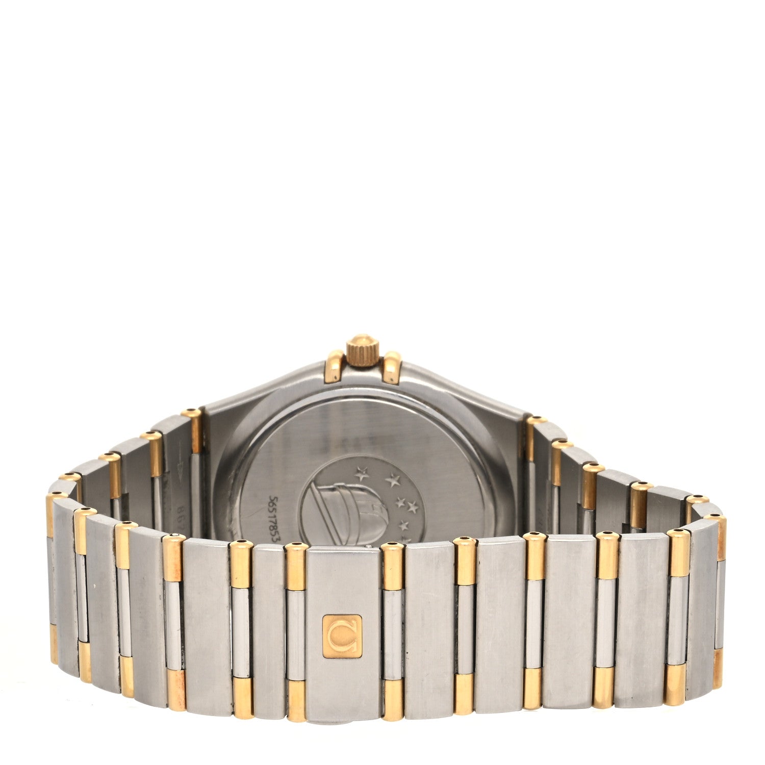 Omega Stainless Steel 18K Yellow Gold 35mm Constellation Quartz Watch White 396.1201 3 of 4