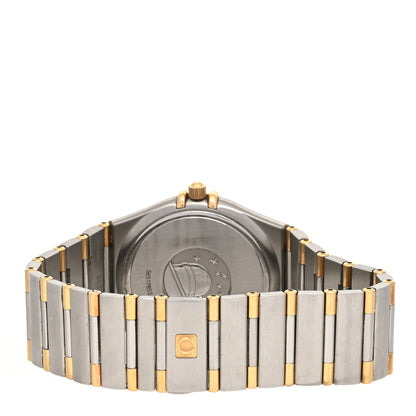 Omega Stainless Steel 18K Yellow Gold 35mm Constellation Quartz Watch White 396.1201 3 of 4