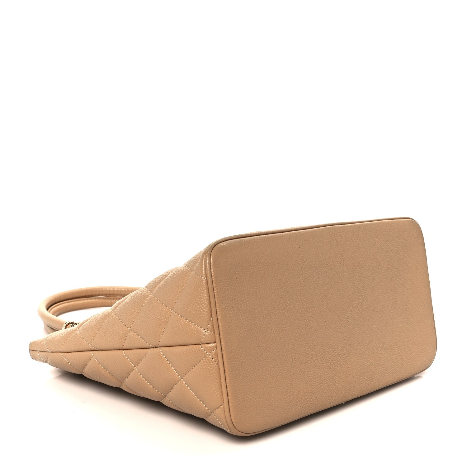 Chanel Caviar Quilted Medallion Tote Beige 4 of 10