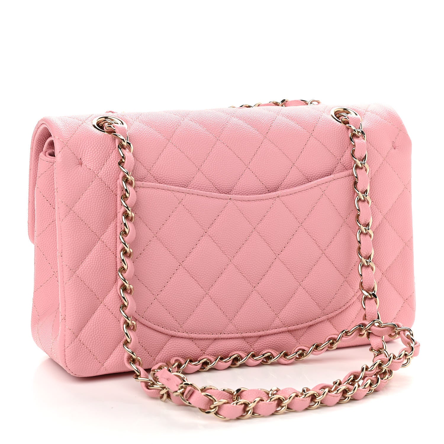 Chanel Caviar Quilted Small Double Flap Pink 3 of 11