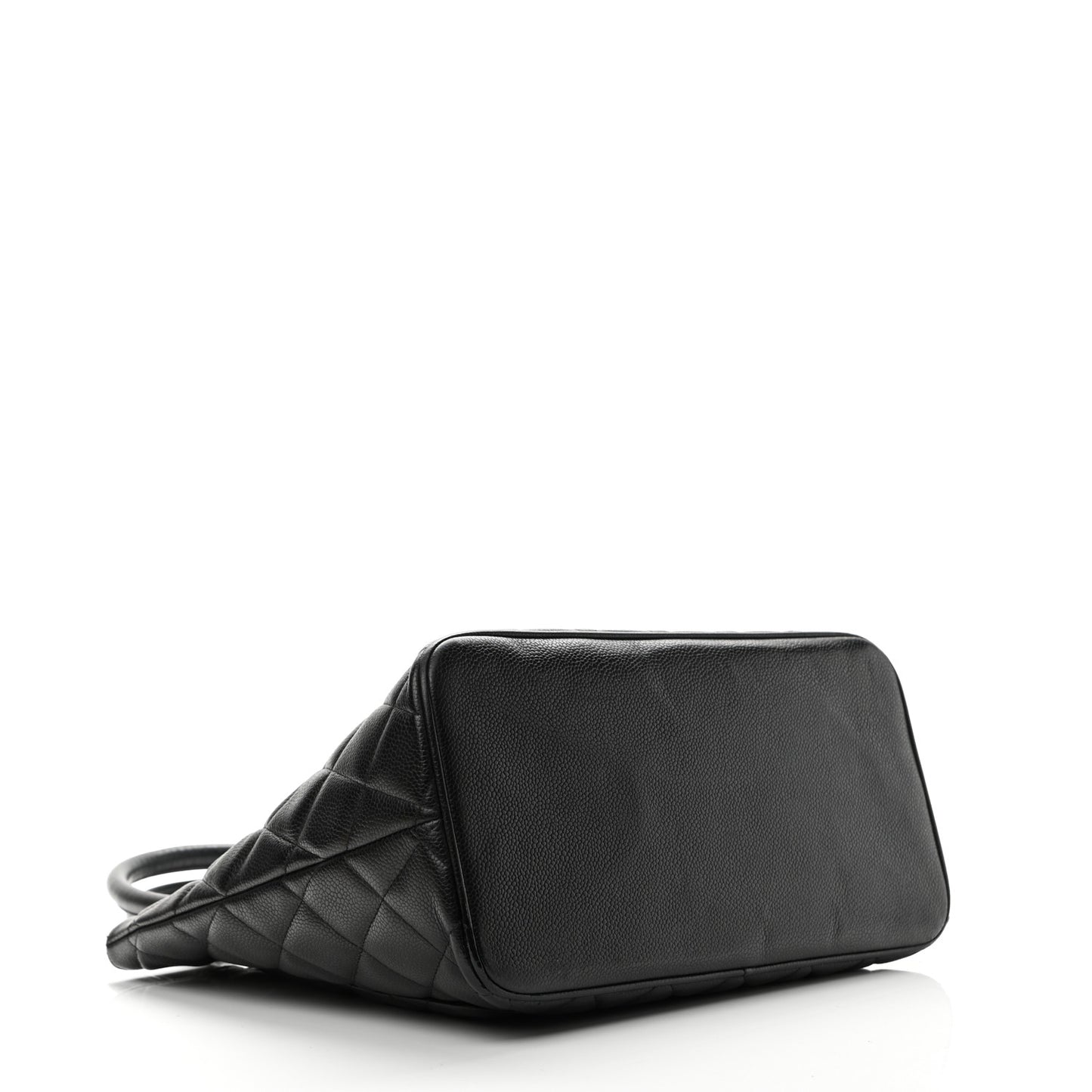 Caviar Quilted Medallion Tote Black