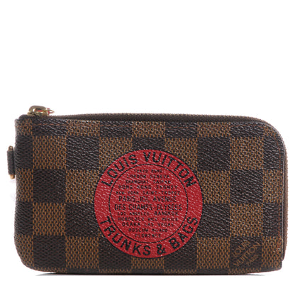 Louis Vuitton Damier Ebene Complice Trunks and Bags Key Pouch Red 1 of 7