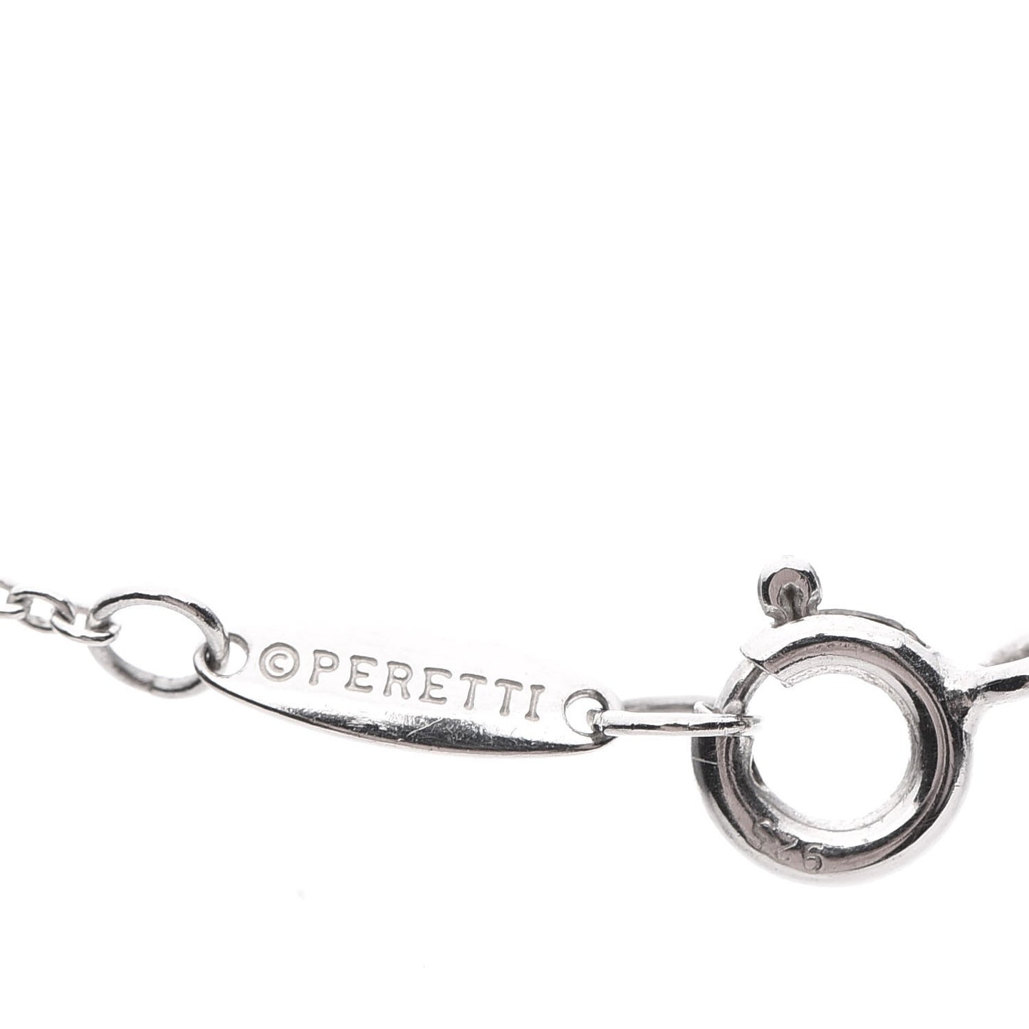 Sterling Silver Diamond .09ctw Elsa Peretti Diamonds by the Yard Three Station Necklace