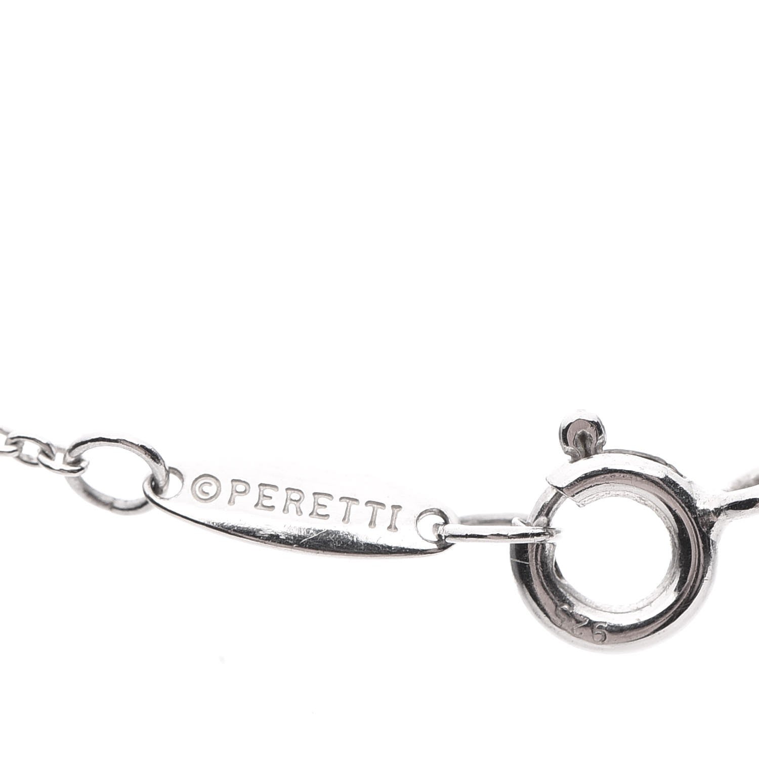 Tiffany Sterling Silver Diamond .09ctw Elsa Peretti Diamonds by the Yard Three Station Necklace 6 of 9