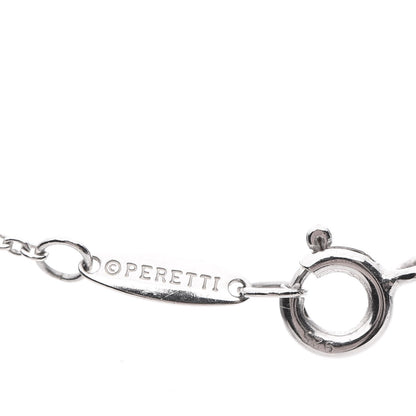 Tiffany Sterling Silver Diamond .09ctw Elsa Peretti Diamonds by the Yard Three Station Necklace 6 of 9