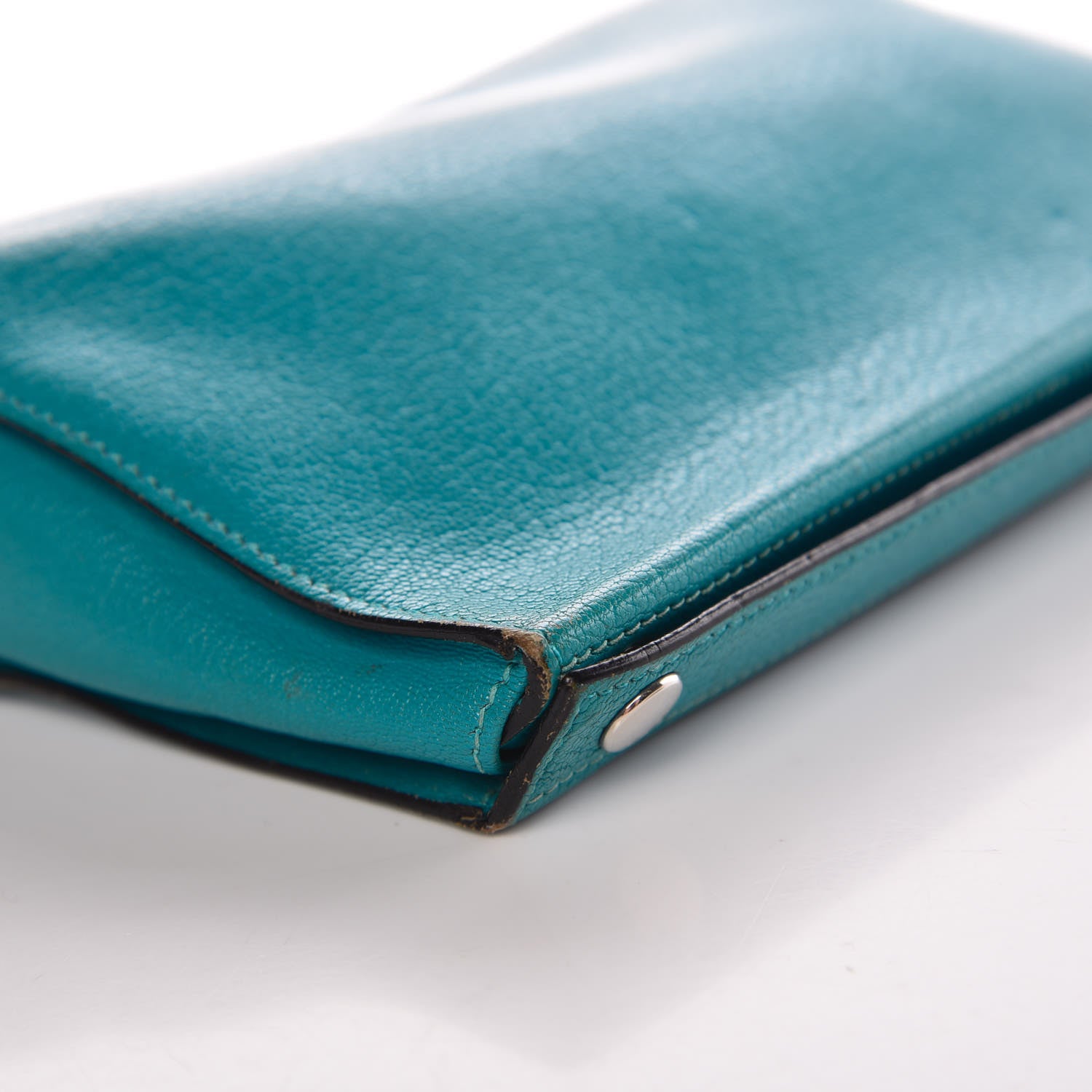 Hermes Chevre Mysore Karo GM Turquoise 13 of 16