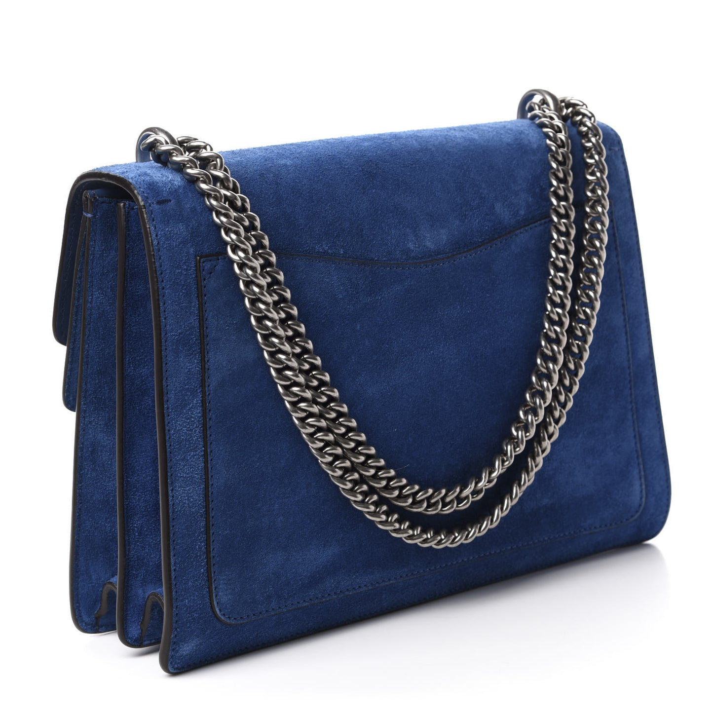 Suede Medium Dionysus Shoulder Bag Blue
